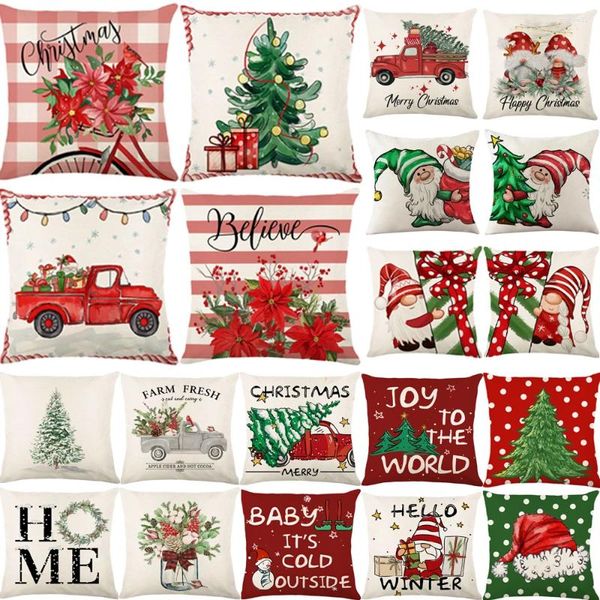 Pillow Christmas Cover 18x18 Inches Xmas Throw Covers Tree Red Truc Print Pillowslip Home Decor Pillowcase
Pillow Christmas Cover 18x18 Inches Xmas Throw Covers Tree Red Truc Print Pillowslip Home Decor Pillowcase