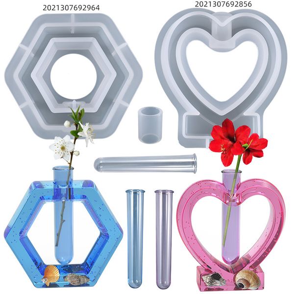 Crystal Glue Dropping Mold Hexagon Love Flower Tube Culture Water Plant Silica Gel Mould Wholesale
Crystal Glue Dropping Mold Hexagon Love Flower Tube Culture Water Plant Silica Gel Mould Wholesale