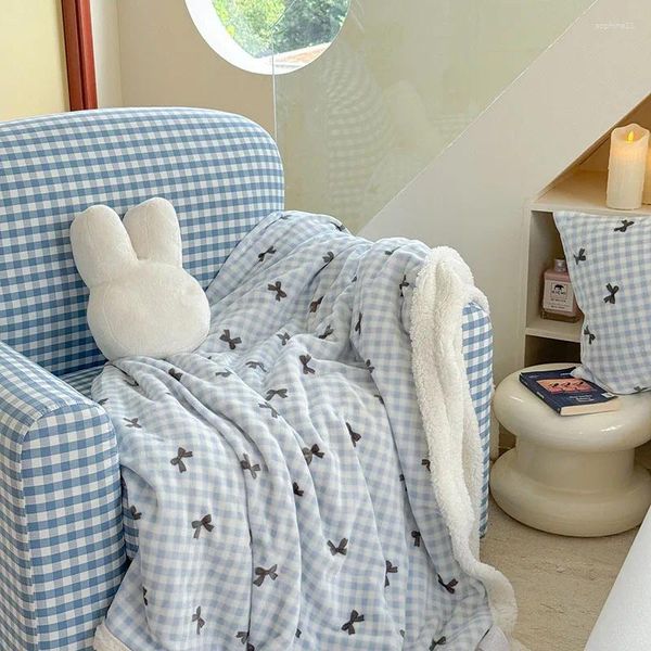 Blankets Ins Bow Lamb Blanket Classic Stripe Sofa Winter Office Nap Shawl Cushion, Gold
Blankets Ins Bow Lamb Blanket Classic Stripe Sofa Winter Office Nap Shawl Cushion, Gold
