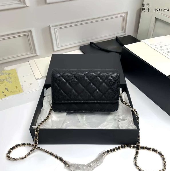 Top Quality Fashion Women Designer Bag Wallet On Chain Grained Shiny Calfskin Crossbody Shoulder Purse Handbags, Burgundy
Top Quality Fashion Women Designer Bag Wallet On Chain Grained Shiny Calfskin Crossbody Shoulder Purse Handbags, Burgundy