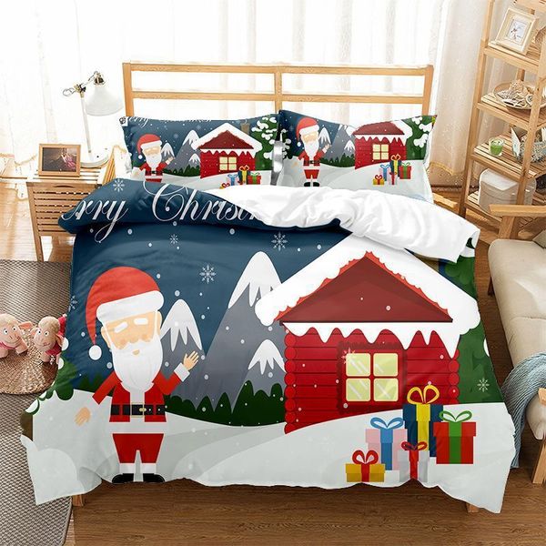 Designer Three Christmas Eve series duvet brushed four piece set, two-piece set, Red
Designer Three Christmas Eve series duvet brushed four piece set, two-piece set, Red