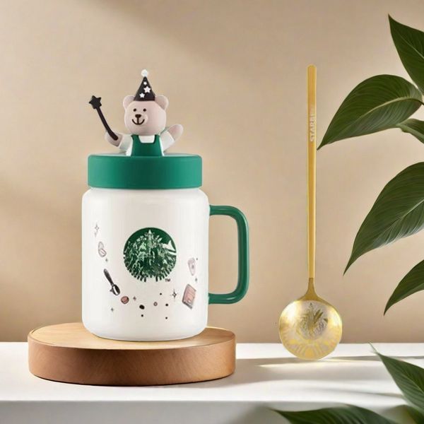 Ceramic Cup Body Custom Goddess Star Daddy Little Bear Cartoon Style Mason Coffee Mug With Cover, Mason cup
Ceramic Cup Body Custom Goddess Star Daddy Little Bear Cartoon Style Mason Coffee Mug With Cover, Mason cup