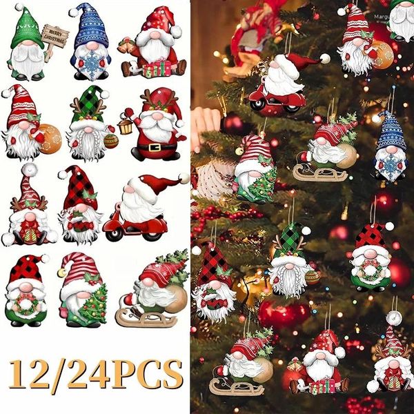 Christmas Tree Ornaments Wooden Gnome Hanging Decorations, Santa Elf Crafts Xmas Party Supplies, Set of 3
Christmas Tree Ornaments Wooden Gnome Hanging Decorations, Santa Elf Crafts Xmas Party Supplies, Set of 3