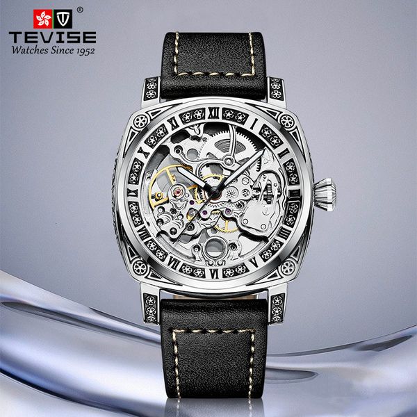 Original Design Swiss Watch Dual Movement Casual Mens Hollow Luminous Display Waterproof Stainless Steel Fully Automatic Mechanical Watches, T894 bidirectional black leather
Original Design Swiss Watch Dual Movement Casual Mens Hollow Luminous Display Waterproof Stainless Steel Fully Automatic Mechanical Watches, T894 bidirectional black leather
