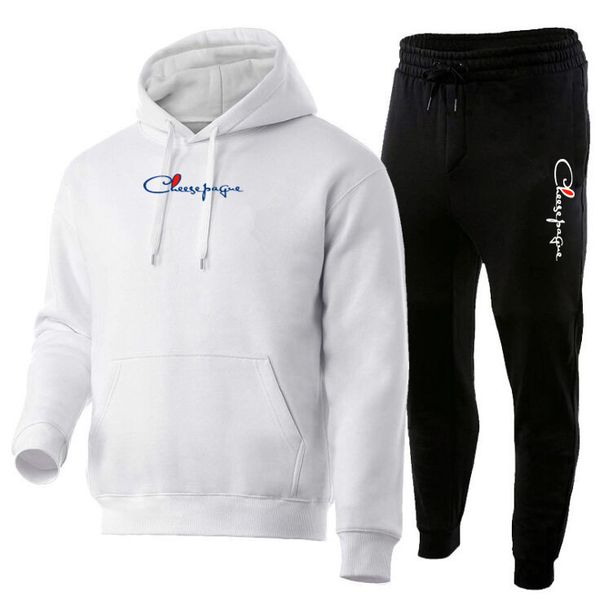 Spring Men Brand Tracksuit Streetwear Casual Men's Set Hoodies Sportswear Mens Two Pieces Set Jacket Pants Sports Suit Plus Size S-3XL, White 1
Spring Men Brand Tracksuit Streetwear Casual Men's Set Hoodies Sportswear Mens Two Pieces Set Jacket Pants Sports Suit Plus Size S-3XL, White 1