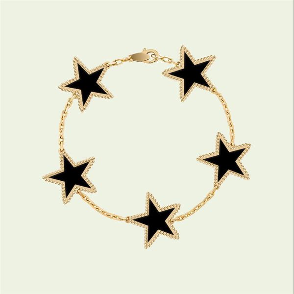 Fashion Classic 4/Four Leaf Clover Charm Bracelets Bangle Chain 18K Gold Agate Shell Mother-of-Pearl For Women&Girl Wedding Mother' Day Jewelry Women 
Fashion Classic 4/Four Leaf Clover Charm Bracelets Bangle Chain 18K Gold Agate Shell Mother-of-Pearl For Women&Girl Wedding Mother' Day Jewelry Women