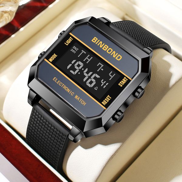 Original Design Swiss Watch Multi Functional Student Sports Waterproof LED Luminous Display Silicone Strap Mens Watches, Yellow
Original Design Swiss Watch Multi Functional Student Sports Waterproof LED Luminous Display Silicone Strap Mens Watches, Yellow