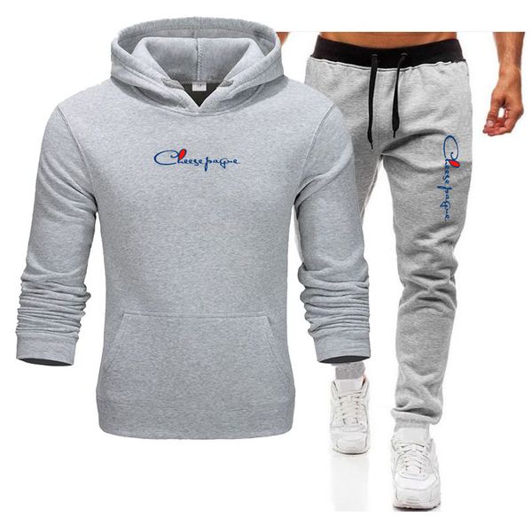 2 Piece Jogger Suits Mens Autumn Long Sleeve letter printed Gray Hoody Coat and Long Sweatpants Male Outdoors Sport Brand Tracksuits, Navy blue
2 Piece Jogger Suits Mens Autumn Long Sleeve letter printed Gray Hoody Coat and Long Sweatpants Male Outdoors Sport Brand Tracksuits, Navy blue