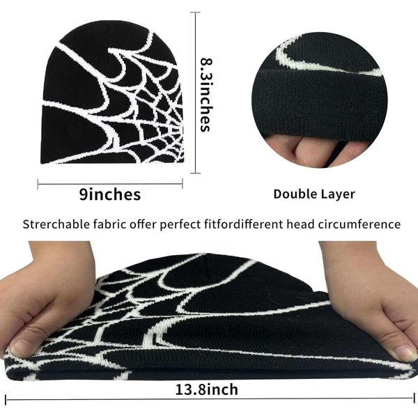 Headwear good Women Knit ted Beanie Beanies for bonnet Hat Men s Spider beanie Double-Layer Str Winter Outdoor Warm
Headwear good Women Knit ted Beanie Beanies for bonnet Hat Men s Spider beanie Double-Layer Str Winter Outdoor Warm