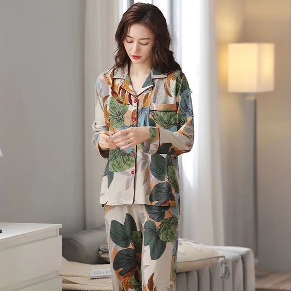Combing Cotton Pama Lady Spring and Autumn Long Sleeves Middleaged Woman Cardigan Plus Size Loungewear Pamas Women 240729
Combing Cotton Pama Lady Spring and Autumn Long Sleeves Middleaged Woman Cardigan Plus Size Loungewear Pamas Women 240729