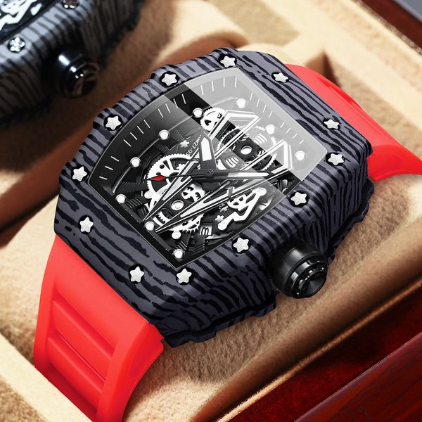 Original Design Swiss Watch Multifunctional Quartz Movement Dominant Wine Bucket Curved Mirror Hollow Out Sport Mens Watches, Watermelon
Original Design Swiss Watch Multifunctional Quartz Movement Dominant Wine Bucket Curved Mirror Hollow Out Sport Mens Watches, Watermelon