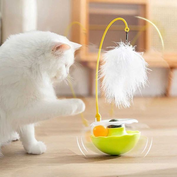 Interactive Tumbler Toy with Removable Turntable, Plush Feathers, Cat Mint - Bite Resistant, for Teasing and Play (C241015), Gold
Interactive Tumbler Toy with Removable Turntable, Plush Feathers, Cat Mint - Bite Resistant, for Teasing and Play (C241015), Gold
