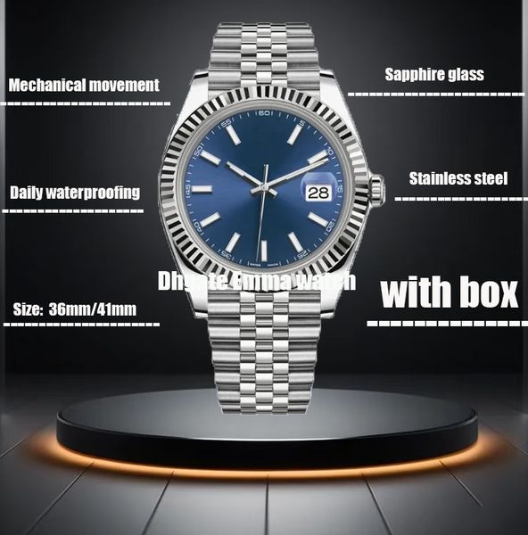 2024 Luxury Couples Watches automatic mechanical movement sapphire glass stainless steel 36/41mm size and original box, Watermelon
2024 Luxury Couples Watches automatic mechanical movement sapphire glass stainless steel 36/41mm size and original box, Watermelon