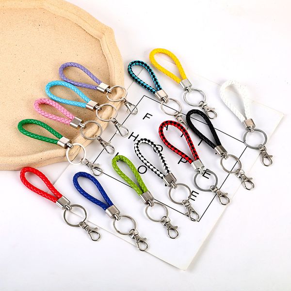 KeyRings Leather Woven Rope Keychain Car Key Chain Pendant DIY Accessories Backpack Wholesale
KeyRings Leather Woven Rope Keychain Car Key Chain Pendant DIY Accessories Backpack Wholesale