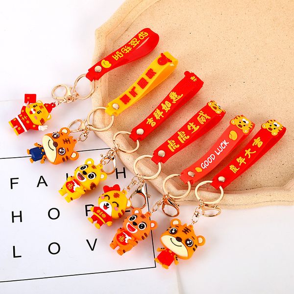 KeyRings Chinese Style Festive Lucky And Ruyi Keychain Cartoon Cute Little Tiger Car Key Chain Pendant Wholesale
KeyRings Chinese Style Festive Lucky And Ruyi Keychain Cartoon Cute Little Tiger Car Key Chain Pendant Wholesale