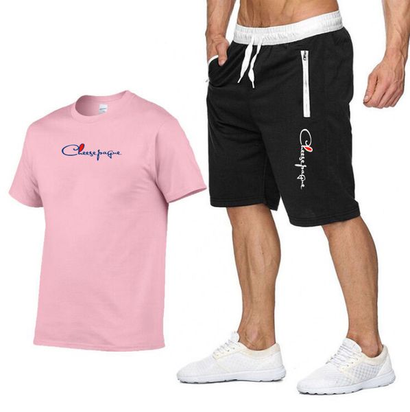 Summer Men's 100% Cotton T-shirt Shorts Set Men's Sportswear Brand Tracksuit 2 Piece O Neck Short Sleeve Men Clothing Suit Male Plus Size S-2XL, Gray 1
Summer Men's 100% Cotton T-shirt Shorts Set Men's Sportswear Brand Tracksuit 2 Piece O Neck Short Sleeve Men Clothing Suit Male Plus Size S-2XL, Gray 1