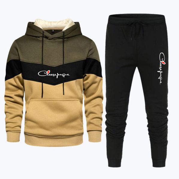 Men's Brand Tracksuits Sports Green Hoodies and Pants Sets Fitness Running Suits 2 Piece Sweatshirts Spring Autumn Fleece Printed Clothing, White 1
Men's Brand Tracksuits Sports Green Hoodies and Pants Sets Fitness Running Suits 2 Piece Sweatshirts Spring Autumn Fleece Printed Clothing, White 1