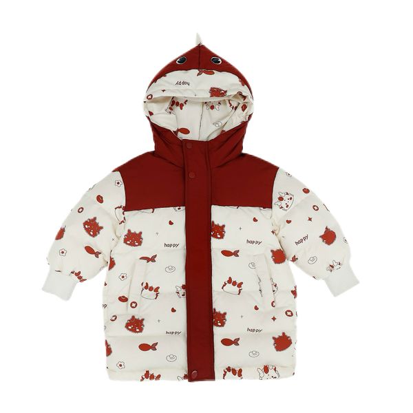 Girls' Cold-Proof Woven Color Blocking Digital Printing Winter Jacket Waterproof White Duck Christmas Animal Pattern Kids', Red and white
Girls' Cold-Proof Woven Color Blocking Digital Printing Winter Jacket Waterproof White Duck Christmas Animal Pattern Kids', Red and white