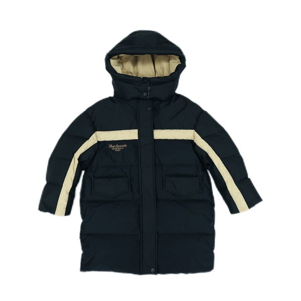 Winter White Duck down Jacket Woven Warm and Cold Resistant with Striped Zipper Hood Solid Pattern, Black
Winter White Duck down Jacket Woven Warm and Cold Resistant with Striped Zipper Hood Solid Pattern, Black