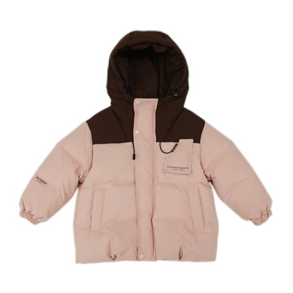 Customized Children's Waterproof down Jacket with Spliced Colors Winter Long Hooded Jacket with Woven Zipper Cotton Filled, Pink
Customized Children's Waterproof down Jacket with Spliced Colors Winter Long Hooded Jacket with Woven Zipper Cotton Filled, Pink