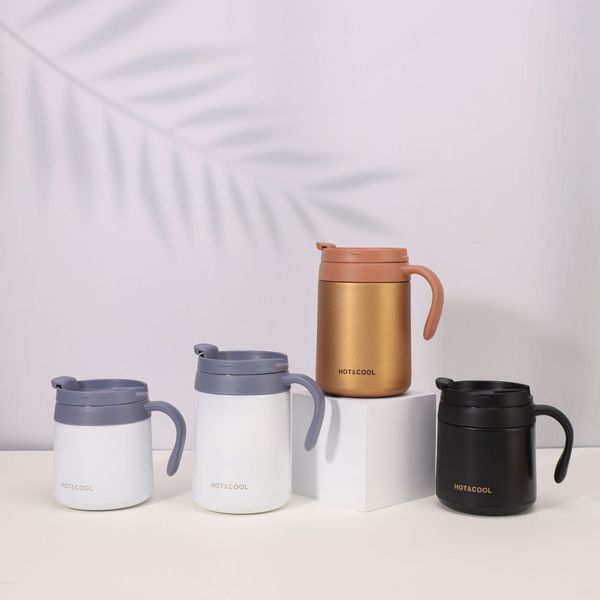304 stainless steel thermos cup Simple portable large capacity water cup rope business cup fitness cycling sports water cup, White 360ml
304 stainless steel thermos cup Simple portable large capacity water cup rope business cup fitness cycling sports water cup, White 360ml