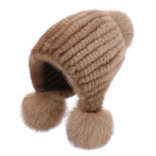 with bucket Beanie fox bean girl beanie knitted Russian Pom thick hat mink womens winter ie beenie, Khaki
with bucket Beanie fox bean girl beanie knitted Russian Pom thick hat mink womens winter ie beenie, Khaki