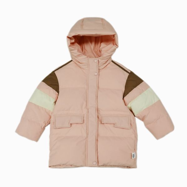 Customized children's waterproof down jacket, long winter coat with hat, girls' woven jacket with zipper and open placket, Pink
Customized children's waterproof down jacket, long winter coat with hat, girls' woven jacket with zipper and open placket, Pink