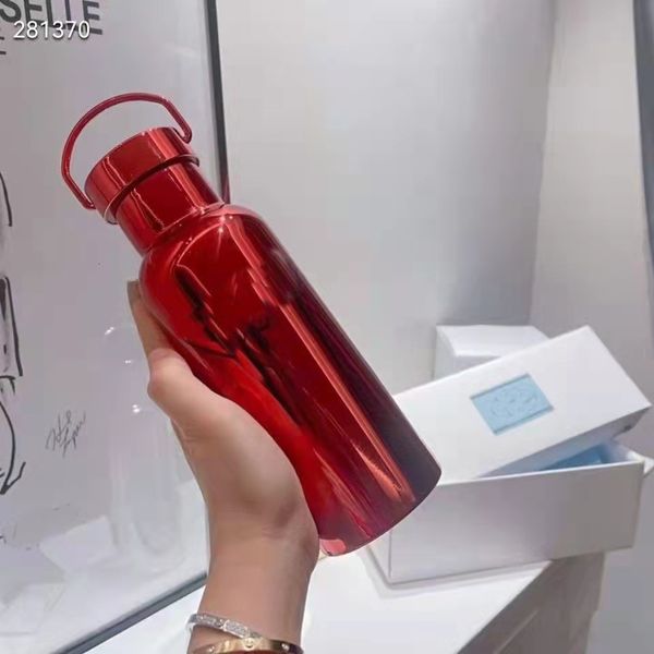 Water Bottles Electroplating Vacuum 304 Stainless Steel Insulated Kettle With Handle For Car Outdoor Sports Double Lid Thermos Cup, Red
Water Bottles Electroplating Vacuum 304 Stainless Steel Insulated Kettle With Handle For Car Outdoor Sports Double Lid Thermos Cup, Red