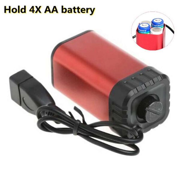 5V 4X AA Box Waterproof USB Aluminum Alloy Storage Power Bank Case Holder Without Battery