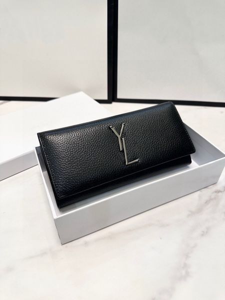 2024 New brand Black folding wallet Genuine leather design evening bags clutch handbag purse Check folder Credit card clip tote bag
2024 New brand Black folding wallet Genuine leather design evening bags clutch handbag purse Check folder Credit card clip tote bag