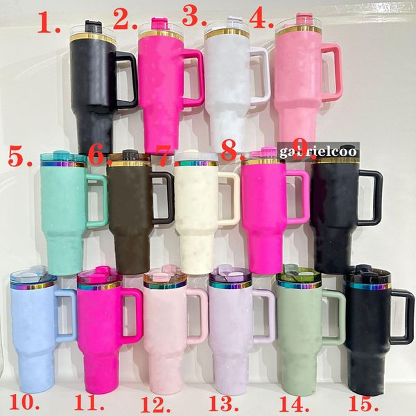 16 Color 40oz Handle Car designer Colorful Gold Classic Letter Printed Stainless Steel Large Capacity Insulated Straw Ice Cup Tumblers, Pink
16 Color 40oz Handle Car designer Colorful Gold Classic Letter Printed Stainless Steel Large Capacity Insulated Straw Ice Cup Tumblers, Pink