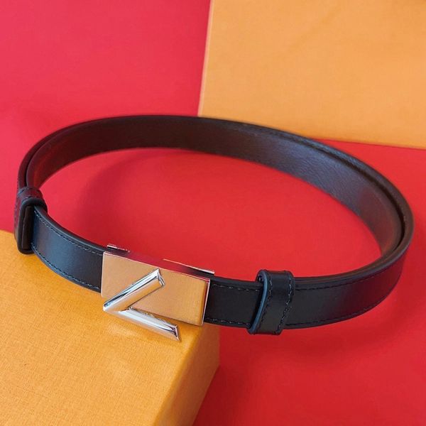 Leather Classic Belts Women Waist Band Casual Letter Smooth Buckle Belt Width 2.0cm With Gift Box Christmas Gift