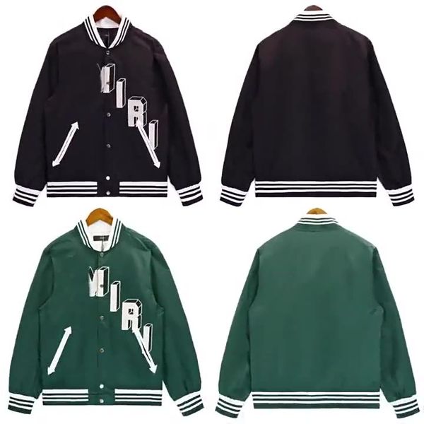 High Street Men Women Windbreaker Designer Bomber Cotton Coat Man Varsity Baseball Jacket Letter Embroidery Collar Black, Green
High Street Men Women Windbreaker Designer Bomber Cotton Coat Man Varsity Baseball Jacket Letter Embroidery Collar Black, Green