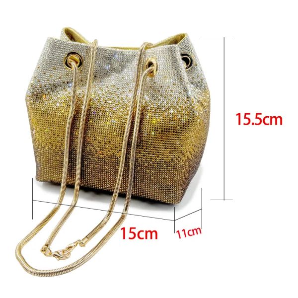 Fashion Rhinestone Evening Party Bags For Women Sparkly Clutch Crystal Bucket Purse Wedding Purse Handbag Shoulder Bag BFP2410246 PTP2, Green
Fashion Rhinestone Evening Party Bags For Women Sparkly Clutch Crystal Bucket Purse Wedding Purse Handbag Shoulder Bag BFP2410246 PTP2, Green