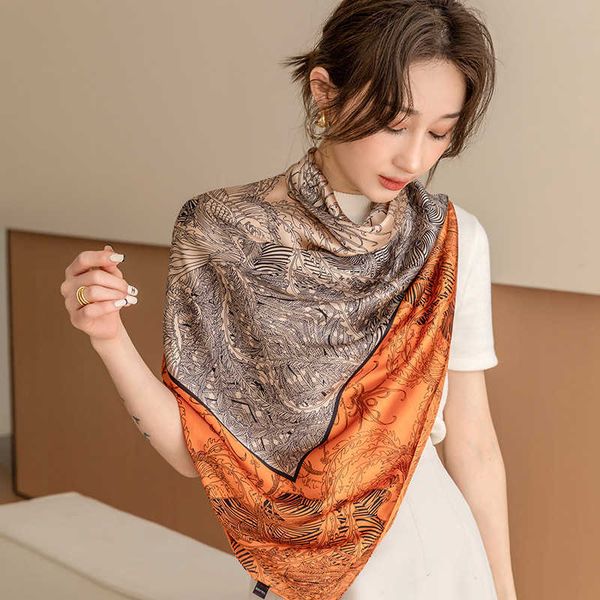 Square White Imitation Xiang Beautiful and Black Brocade Scarf Spring Silk Autumn scarf designers
Square White Imitation Xiang Beautiful and Black Brocade Scarf Spring Silk Autumn scarf designers