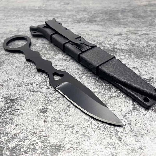Fixed Blade Knife SOCP Hunting Camping Defensed Knife with K-ydex Clip, Lightweight Full-Tang Black
Fixed Blade Knife SOCP Hunting Camping Defensed Knife with K-ydex Clip, Lightweight Full-Tang Black
