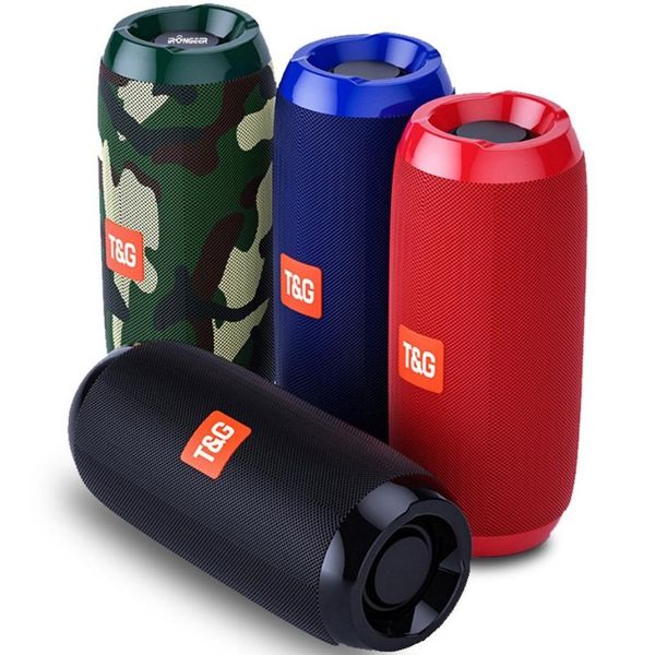 Waterproof Portable Speakers Outdoor TG117 Portable Bluetooth-compatible Wireless Bass Column Computer Sound Box Radio USB Subwoofer