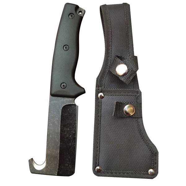 Tactical Fixed Blade Knife, Camping Hunting Full Tang Survival Utility Knife , Stonewash Blade w/ Rope Cutter / Nylon Pu Sheath
Tactical Fixed Blade Knife, Camping Hunting Full Tang Survival Utility Knife , Stonewash Blade w/ Rope Cutter / Nylon Pu Sheath