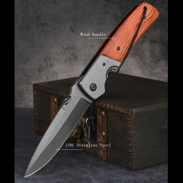 Hunting Folding Knife Stainless Steel Blade Survival Tactical Knife Wood Ergonomic Handle for Outdoor Camping knives
Hunting Folding Knife Stainless Steel Blade Survival Tactical Knife Wood Ergonomic Handle for Outdoor Camping knives