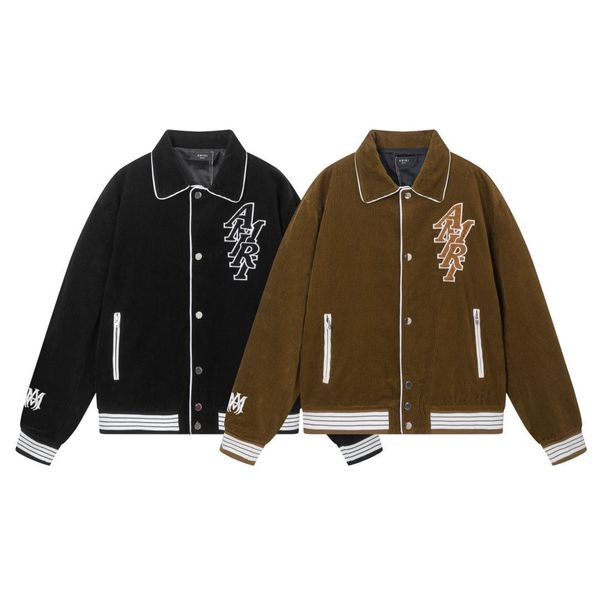 American Women Woolen Bomber Coat Letter Embroidery Fashion Men Single Breasted Zip Baseball Corduroy Jacket Man XL Black, Light tan
American Women Woolen Bomber Coat Letter Embroidery Fashion Men Single Breasted Zip Baseball Corduroy Jacket Man XL Black, Light tan