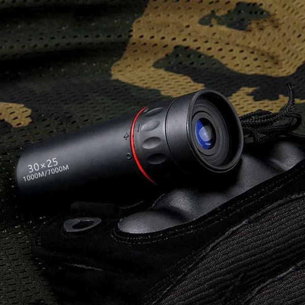 30x25 Hunting Optical Zoom Field Glasses Telescope Clear Field of View Red Film High-definition Single Tube TelescopeXJ241028