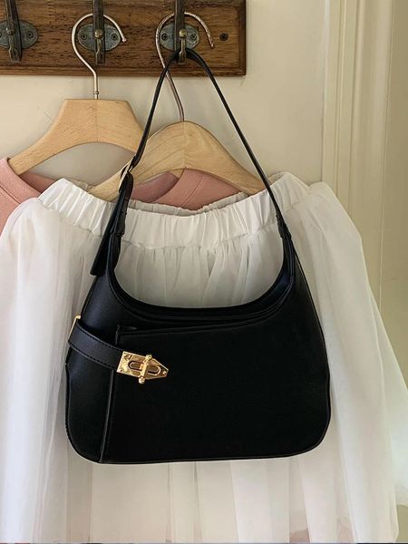 2024 New Summer High-end Texture Underarm For Womens Niche Temperament, Commuting Retro One Shoulder Hand-held Stick Tote Bag BFP2410281 PTP4, Black
2024 New Summer High-end Texture Underarm For Womens Niche Temperament, Commuting Retro One Shoulder Hand-held Stick Tote Bag BFP2410281 PTP4, Black
