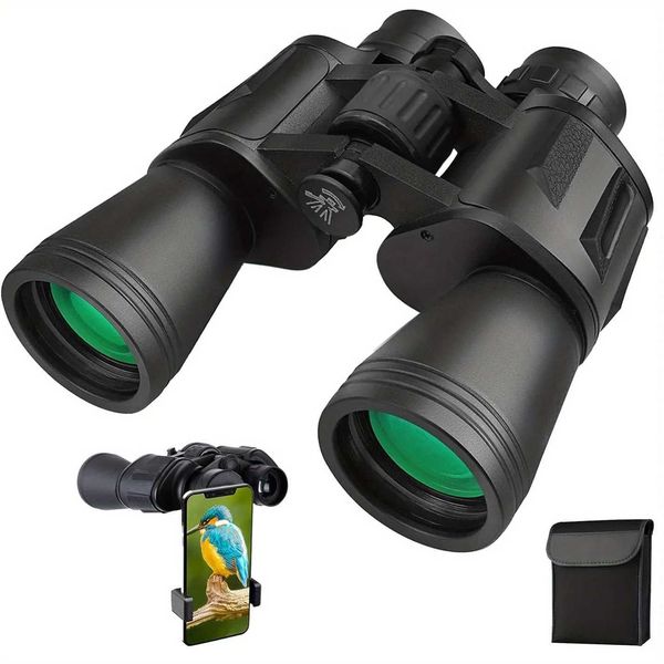 10x50 Powerful Binoculars Telescope With HD View 10X Magnification 50mm Object Mirror Suitable For Adults Outdoor Camping TravelXJ241028