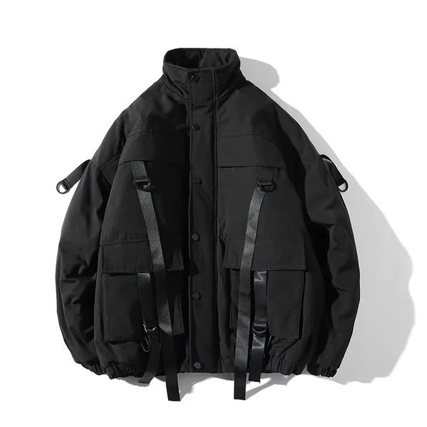 Winter Men Purple Puffer Jacket Men Cotton Padded Jackets Windbreaker Waterproof Parka Women Fashion Streetwear Coats