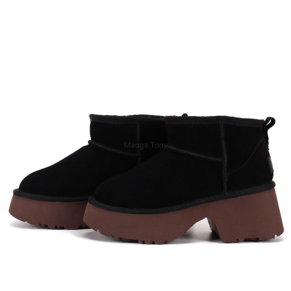 2024 New Winter Snow Australia brand tasmans designer womens Raised base design Ankle boots Round head with thick heels Warm shoes, Brown
2024 New Winter Snow Australia brand tasmans designer womens Raised base design Ankle boots Round head with thick heels Warm shoes, Brown