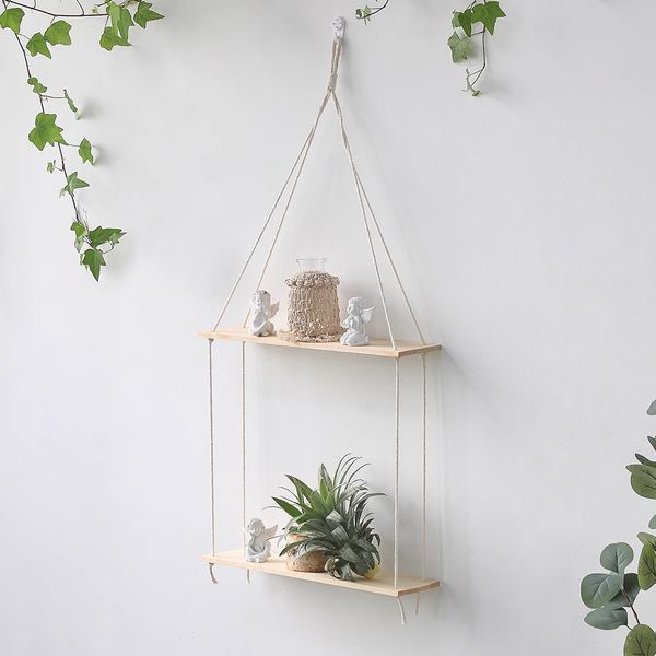 Boho style hand-woven tapestry wall decoration shelf pendant storage board planter rack decoration
Boho style hand-woven tapestry wall decoration shelf pendant storage board planter rack decoration