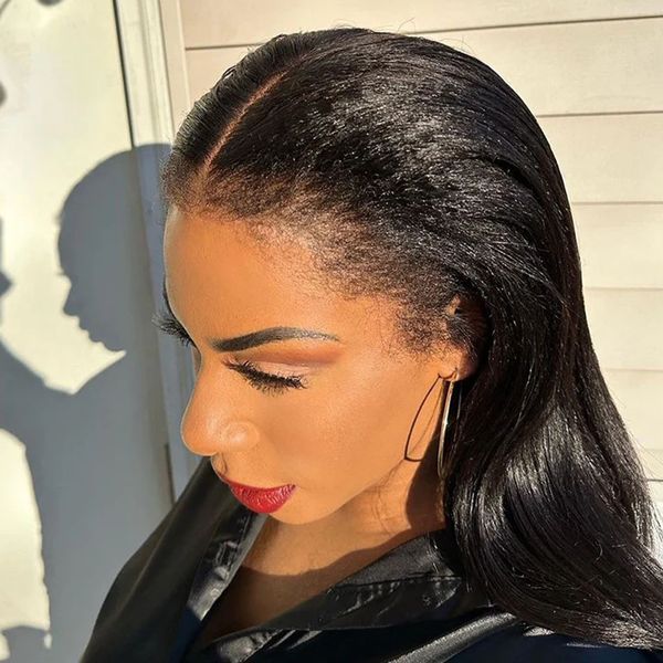 HD Lace Kinky Straight Human for Women, 13x4 Frontal Glueless Curly Baby Hair Wigs, Light brown
HD Lace Kinky Straight Human for Women, 13x4 Frontal Glueless Curly Baby Hair Wigs, Light brown