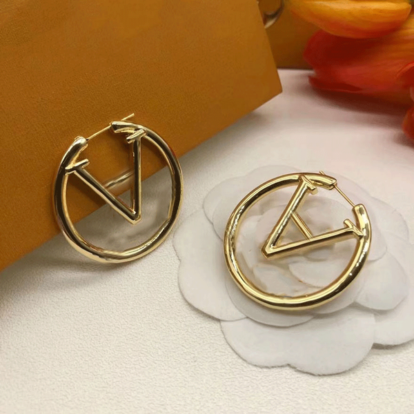 L L Earrings Hoops Hoop Earrings Designer Earrings Stud Ear…