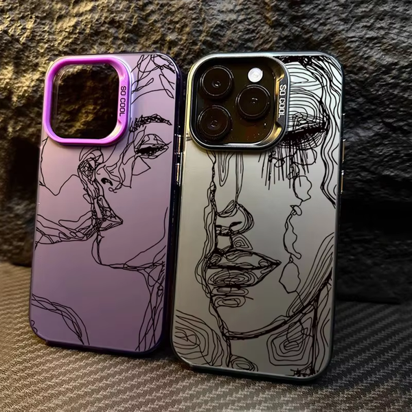 Artistic facial lines Phone Case for iPhone 16 15 14 13 Pro 12 11 Pro Xs X XR Max 8 7 SE Laser Hard PC+TPU Cases Back Cover-H403, H406p1gray
Artistic facial lines Phone Case for iPhone 16 15 14 13 Pro 12 11 Pro Xs X XR Max 8 7 SE Laser Hard PC+TPU Cases Back Cover-H403, H406p1gray