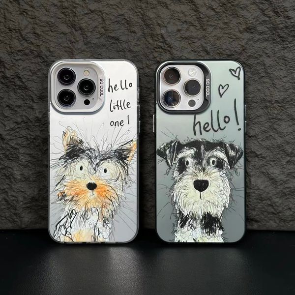 Messy little DogPhone Case for iPhone 16 15 14 13 Pro 12 11 Pro Xs X XR Max 8 7 SE Laser Hard PC+TPU Cases Back Cover-H403, H361p1gray
Messy little DogPhone Case for iPhone 16 15 14 13 Pro 12 11 Pro Xs X XR Max 8 7 SE Laser Hard PC+TPU Cases Back Cover-H403, H361p1gray